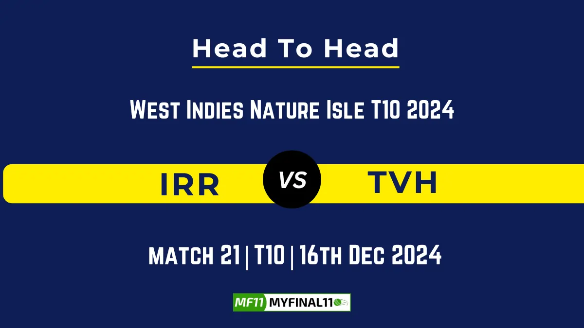 IRR vs TVH Player Battle, Head to Head Team Stats, Team Record