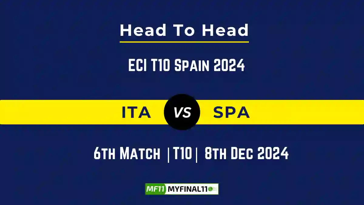 ITA vs SPA Player Battle, Head to Head Team Stats, Team Record - ECI T10 Spain 2024