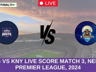 JKB vs KNY Live Score Match 3, Nepal Premier League, 2024