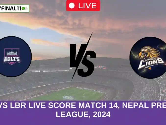 JKB vs LBR Live Score Match 14, Nepal Premier League, 2024