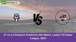 JT vs CJ Dream11 Prediction 6th Match, Lanka T10 Super League, 2024