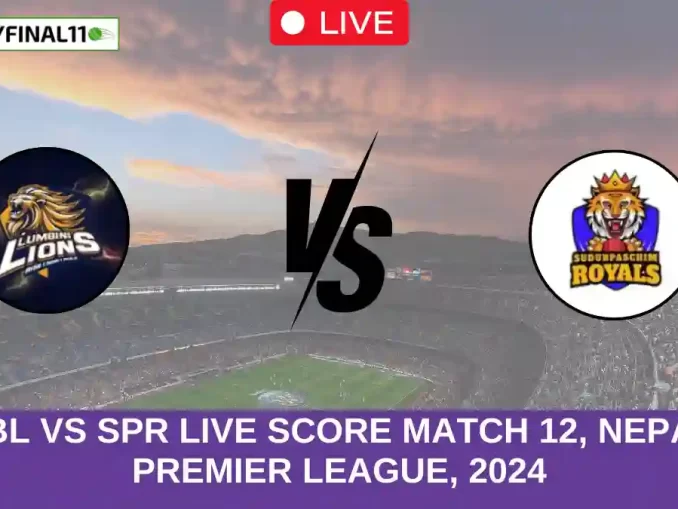 LBL vs SPR Live Score Match 12, Nepal Premier League, 2024