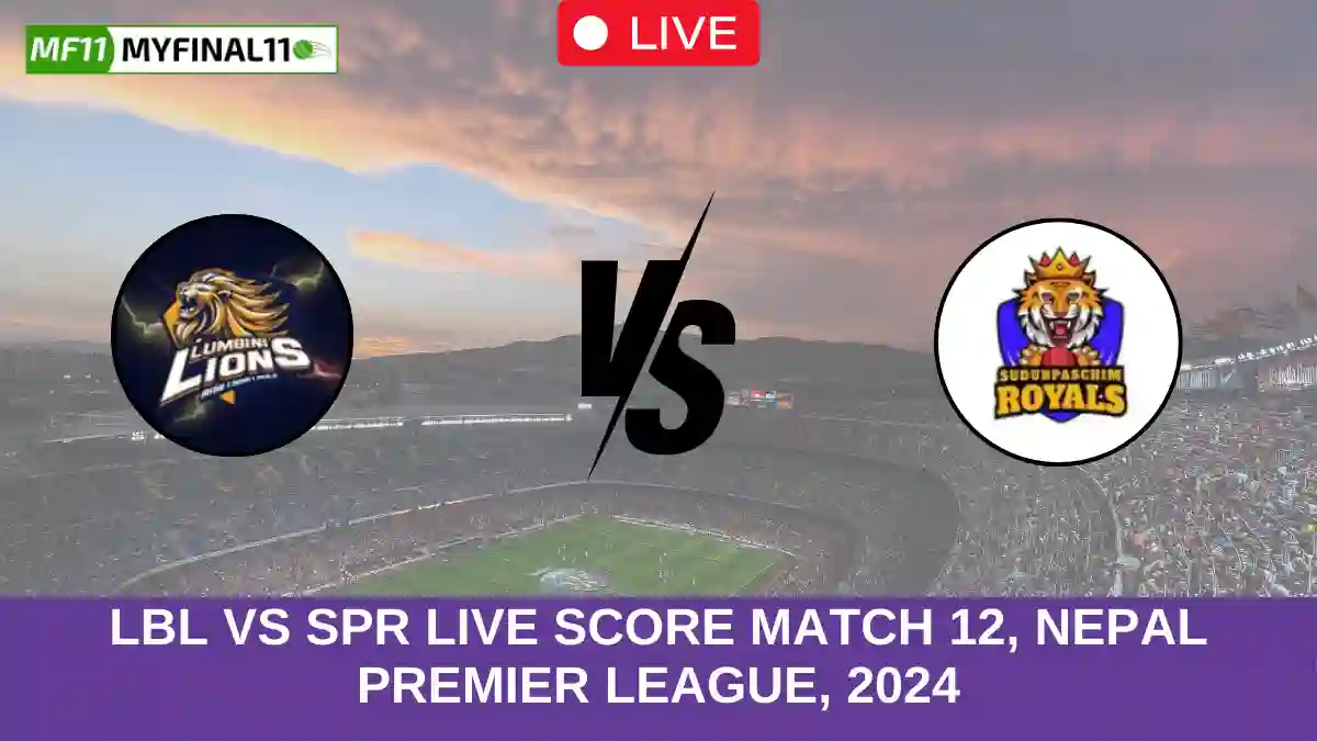 LBL vs SPR Live Score Match 12, Nepal Premier League, 2024