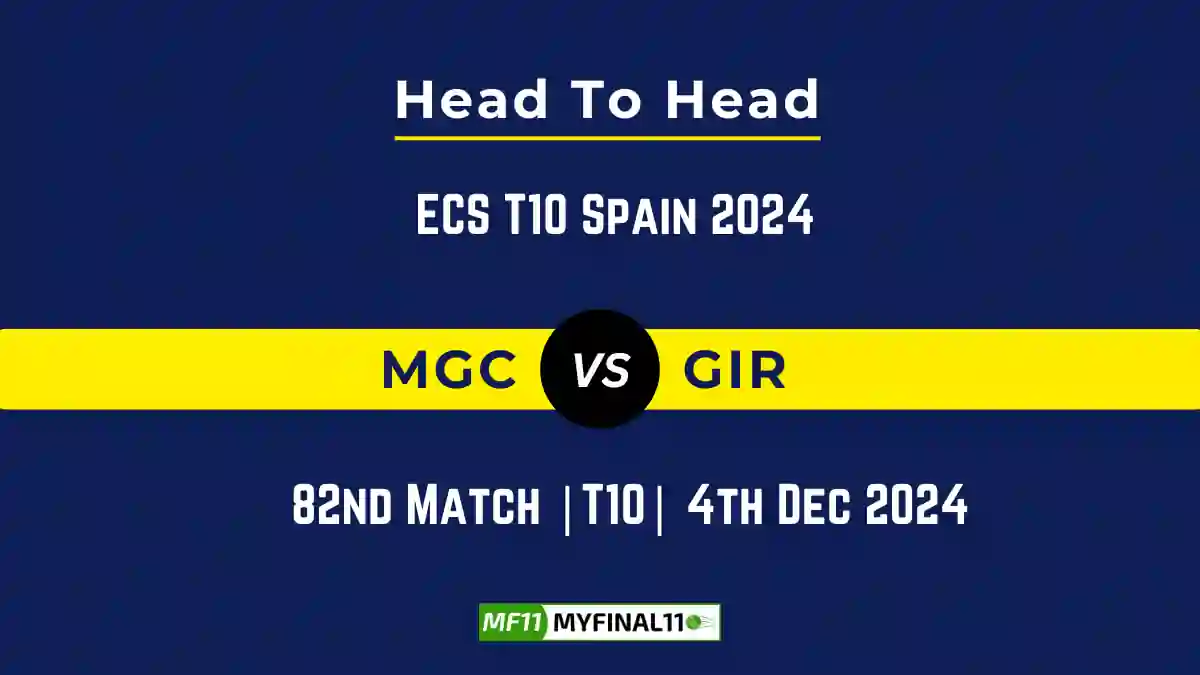 MGC vs GIR Player Battle, Head to Head Team Stats, Team Record - ECS T10 Spain 2024