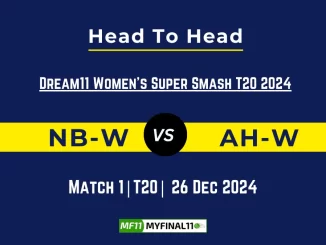 NB-W vs AH-W Player Battle, Head to Head Team Stats, Team Record - Dream11 Women's Super Smash T20 2024