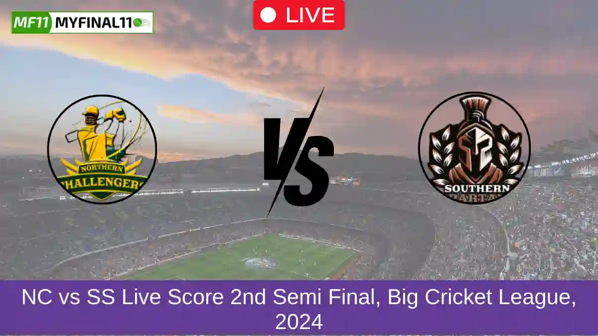 NC vs SS Live Score 2nd Semi Final, Big Cricket League, 2024