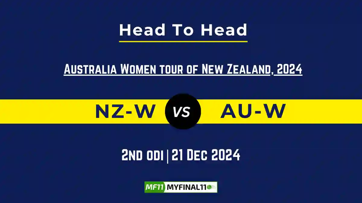 NZ-W vs AU-W Player Battle, Head to Head Team Stats, Player Record (1)