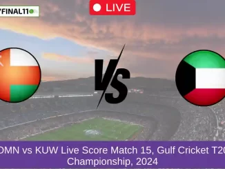 OMN vs KUW Live Score Match 15, Gulf Cricket T20 Championship, 2024