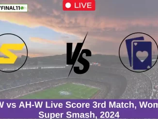 OS-W vs AH-W Live Score 3rd Match, Women's Super Smash, 2024