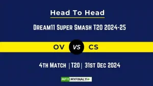 OV vs CS Player Battle, Head to Head Team Stats, Team Record - Dream11 Super Smash T20 2024-25