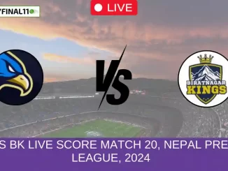 PKA vs BK Live Score Match 20, Nepal Premier League, 2024