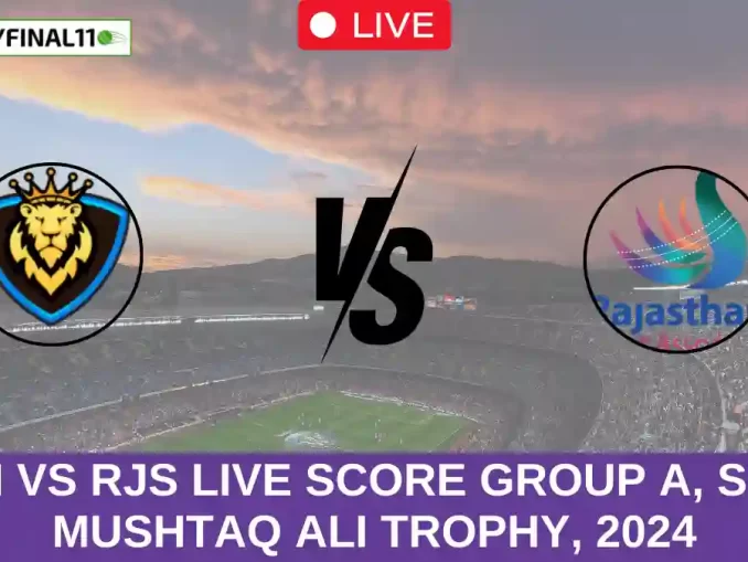 PUN vs RJS Live Score Group A, Syed Mushtaq Ali Trophy, 2024