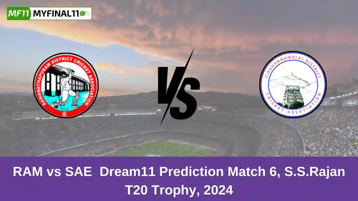 RAM vs SAE Dream11 Prediction Match 6, S.S.Rajan T20 Trophy, 2024 (1)