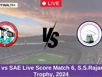 RAM vs SAE Live Score Match 6, S.S.Rajan T20 Trophy, 2024 (1)