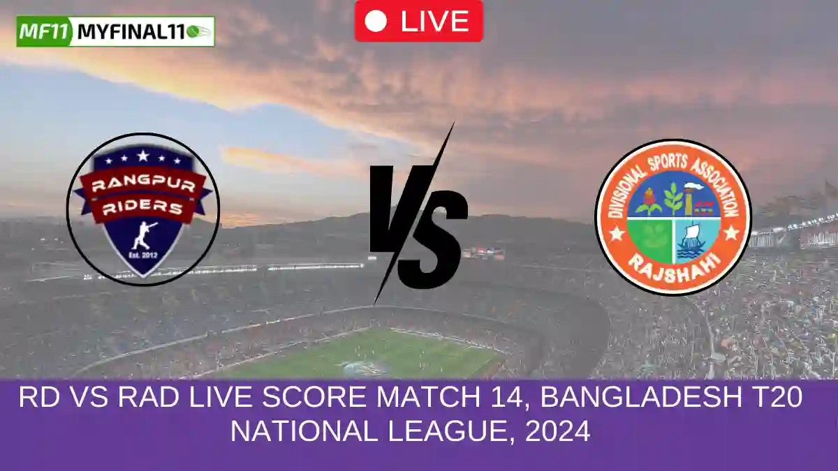 D vs RAD Live Score Match 14, Bangladesh T20 National League, 2024