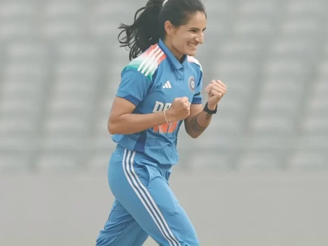 IND-W vs WI-W: Renuka Singh Clean Bowls Hayley Matthews in 3rd ODI