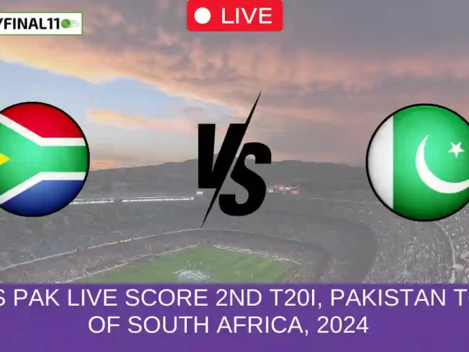 SA vs PAK Live Score 2nd T20I, Pakistan tour of South Africa, 2024