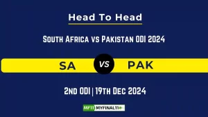 SA vs PAK Player Battle, Head to Head Team Stats, Team Record