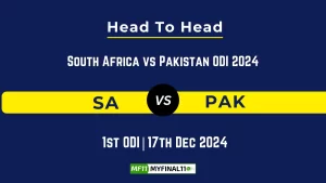 SA vs PAK Player Battle, Head to Head Team Stats, Team Record - South Africa vs Pakistan ODI 2024