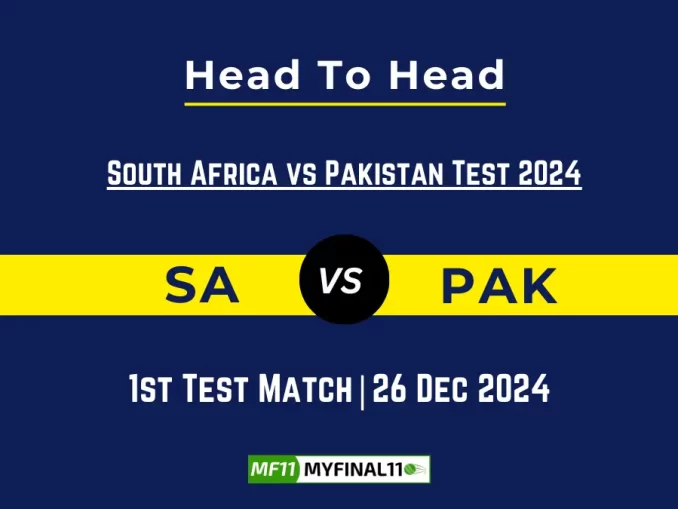 SA vs PAK Player Battle, Head to Head Team Stats, Team Record - South Africa vs Pakistan Test 2024