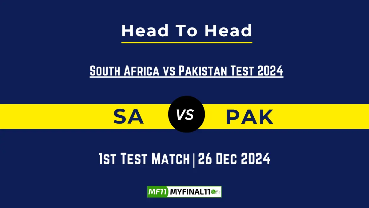 SA vs PAK Player Battle, Head to Head Team Stats, Team Record - South Africa vs Pakistan Test 2024