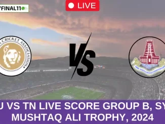 SAU vs TN Live Score Group B, Syed Mushtaq Ali Trophy, 2024