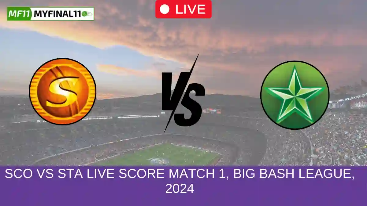 SCO vs STA Live Score Scorecard, Ball by Ball Commentary Match 1