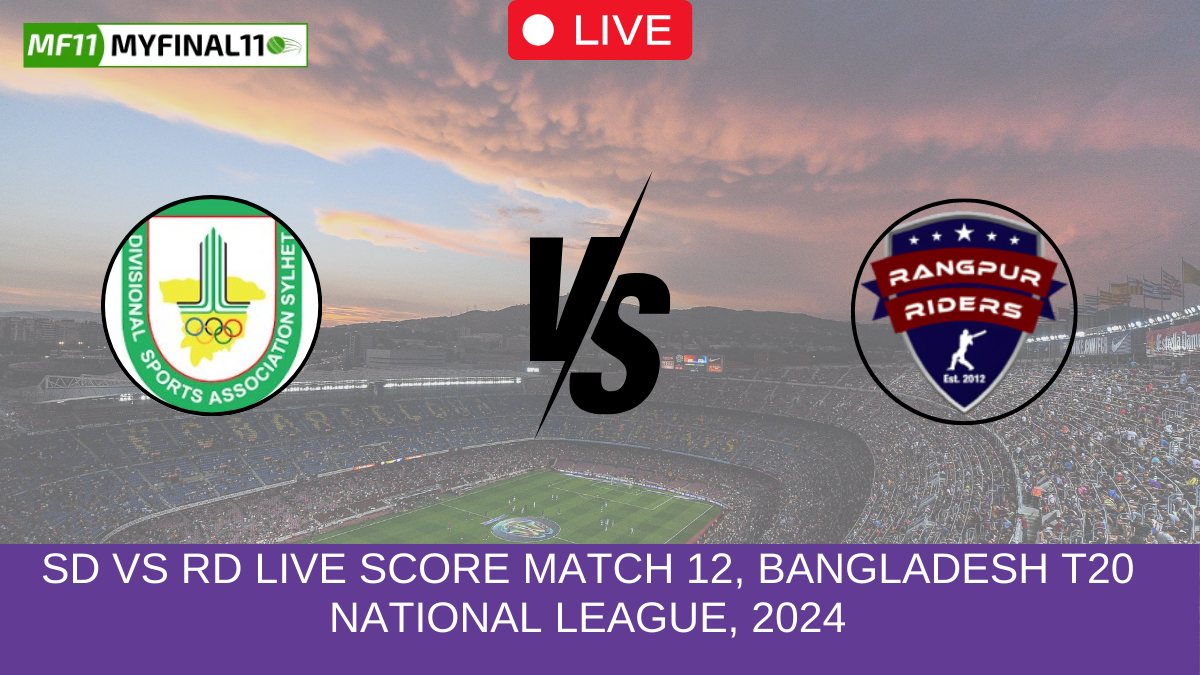 SD vs RD Live Score Match 12, Bangladesh T20 National League, 2024