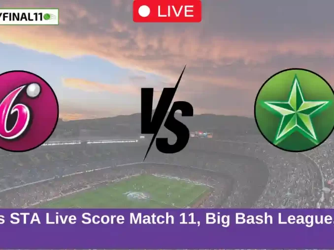 SIX vs STA Live Score Match 11, Big Bash League, 2024 (2)