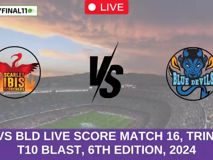 SLS vs BLD Live Score Match 16, Trinidad T10 Blast, 6th Edition, 2024