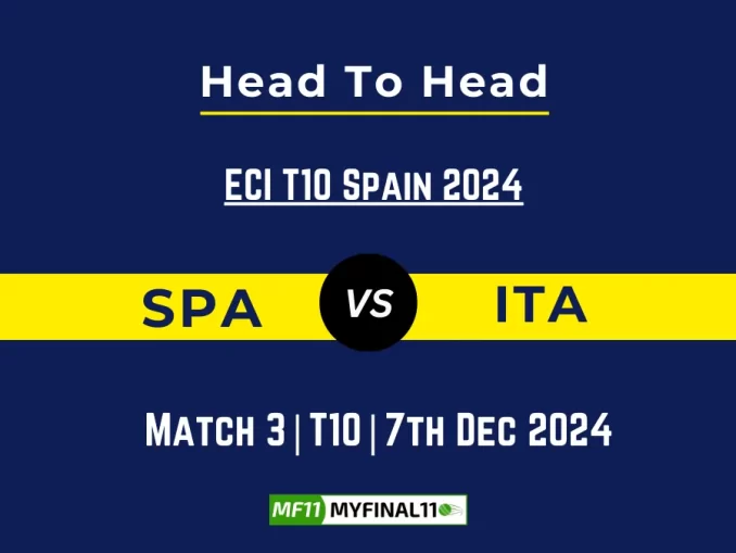 SPA vs ITA Player Battle, Head to Head Team Stats, Team Record