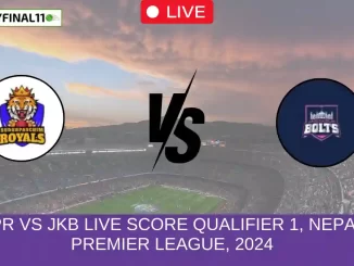 SPR vs JKB Live Score Qualifier 1, Nepal Premier League, 2024