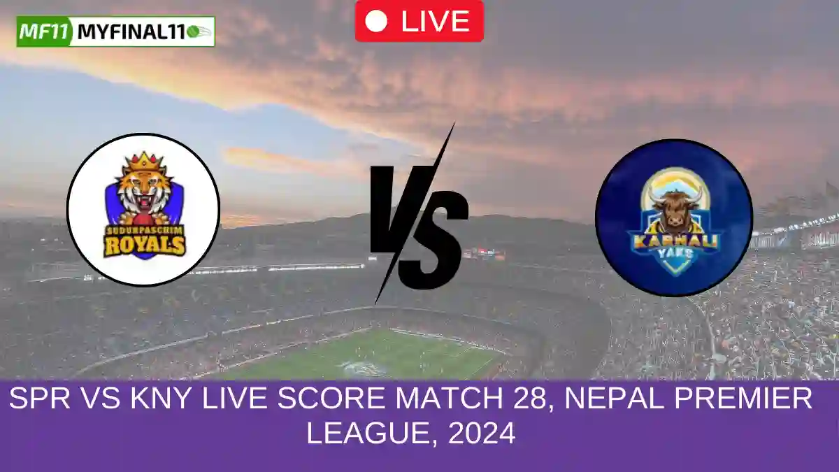 SPR vs KNY Live Score Match 28, Nepal Premier League, 2024