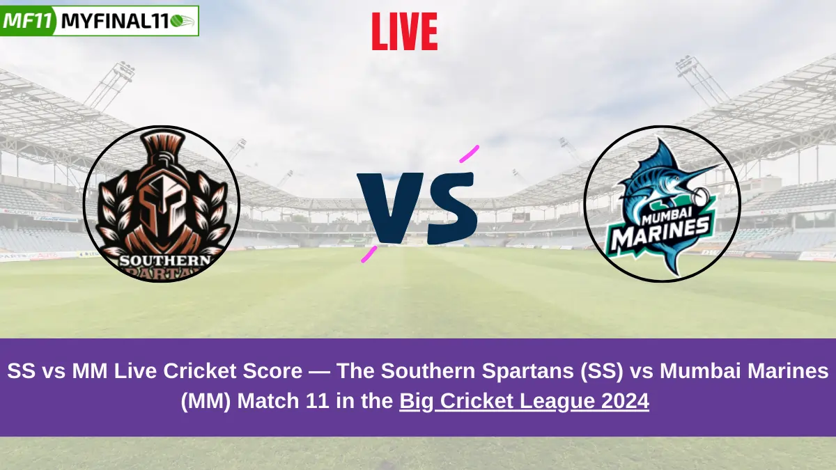 SS vs MM Live Score: Scorecard, Ball by Ball Commentary - Match 11, Big Cricket League 2024