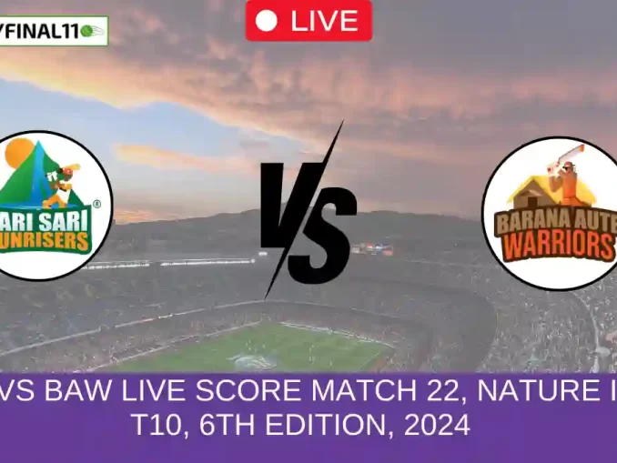 SSS vs BAW Live Score Match 22, Nature Isle T10, 6th Edition, 2024