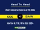 SSS vs BAW Player Battle, Head to Head Team Stats, Team Record - West Indies Nature Isle T10 2024