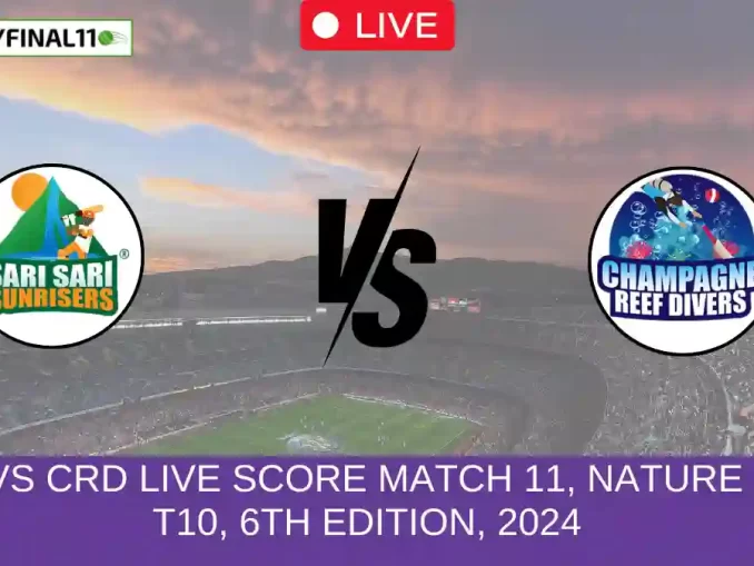 vs CRD Live Score Match 11, Nature Isle T10, 6th Edition, 2024