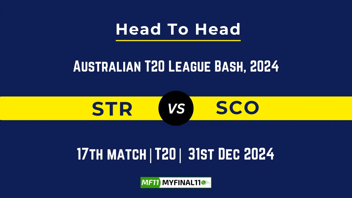 STR vs SCO Player Battle, Head to Head Team Stats, Player Record