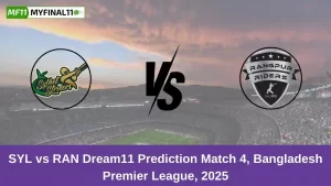 SYL vs RAN Dream11 Prediction Match 4, Bangladesh Premier League, 2025