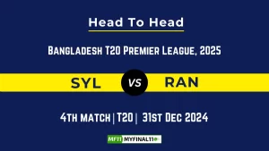 SYL vs RAN Player Battle, Head to Head Team Stats, Player Record