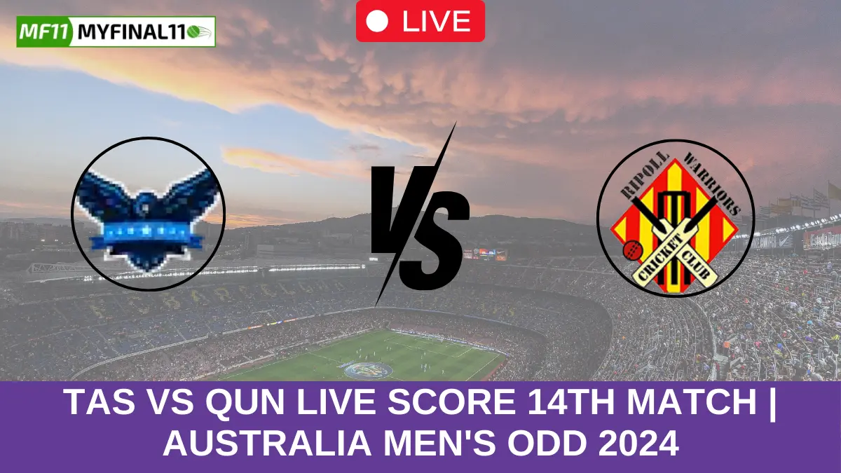 TAS vs QUN Live Score 14th Match Australia Men's ODD 2024