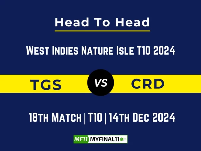 TGS vs CRD Player Battle, Head to Head Team Stats, Team Record