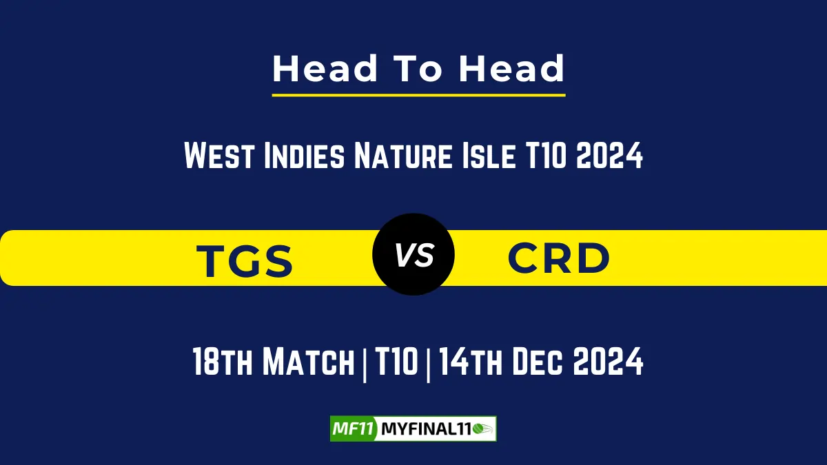 TGS vs CRD Player Battle, Head to Head Team Stats, Team Record