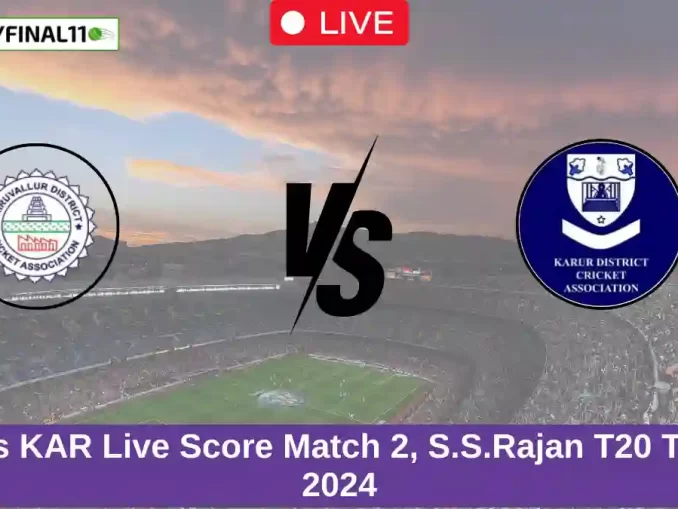 THR vs KAR Live Score Match 2, S.S.Rajan T20 Trophy, 2024