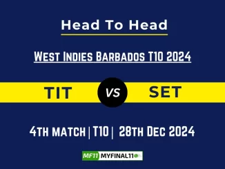 TIT vs SET Player Battle, Head to Head Team Stats, Player Record