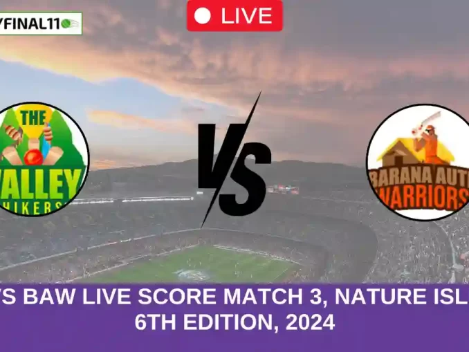 TVH vs BAW Live Score Match 3, Nature Isle T10, 6th Edition, 2024