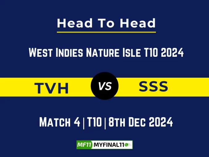 TVH vs SSS Player Battle, Head to Head Team Stats, Team Record - West Indies Nature Isle T10 2024