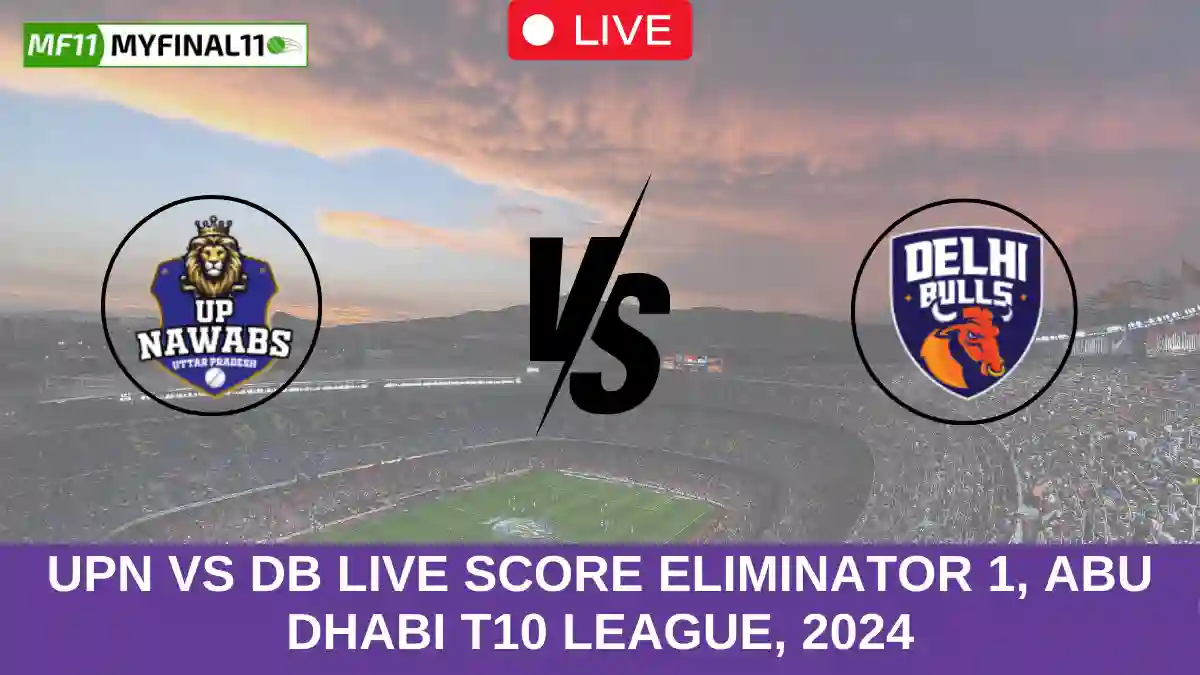 UPN vs DB Live Score Eliminator 1, Abu Dhabi T10 League, 2024