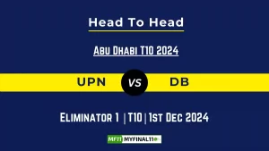 UPN vs DB Player Battle, Head to Head Team Stats, Team Record