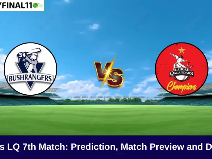 VIC vs LQ 7th Match: Prediction, Pitch Report and Playing XIs, Global Super League 2024